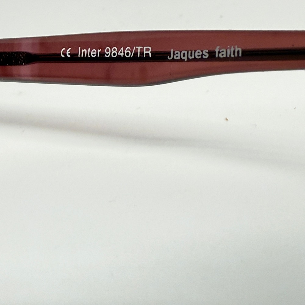 Jaques Faith Inter 9846/TR Sunglasses Brown Square Frame 54-19-140 SE Vintage - Picture 6 of 7